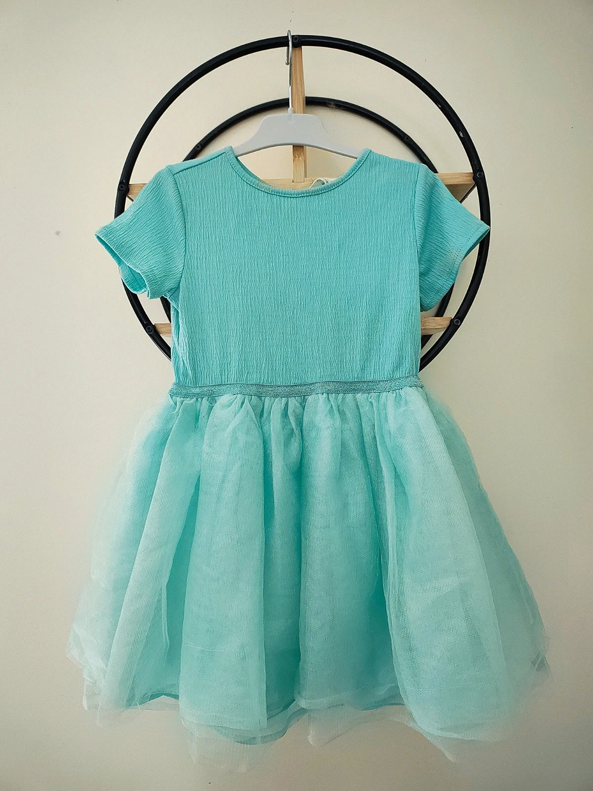 5 6 ans robe bi matière h&m